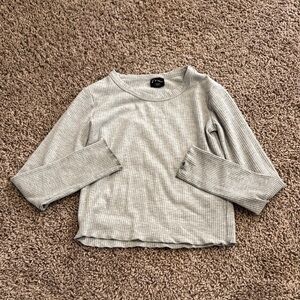 a new day Gray Long Sleeve Tee Relaxed Fit